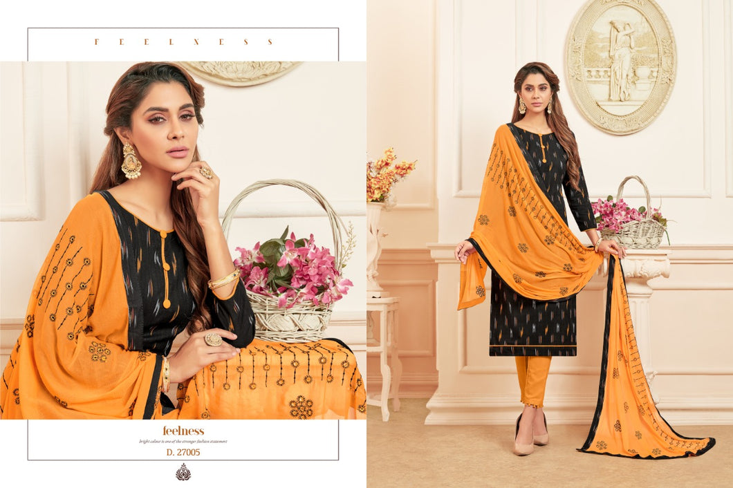 Amsterdam Collection Suit - Orange/Black