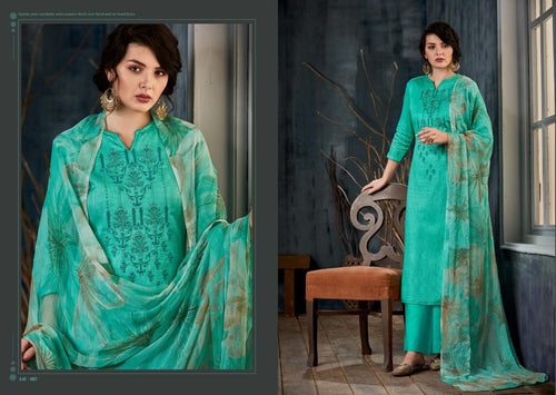 Venice Collection Nikhar Salwar Suit - Turquoise