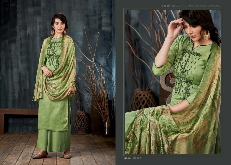 Venice Collection Nikhar Salwar Suit - Green