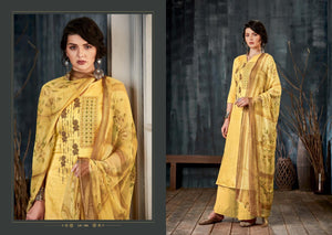 Venice Collection Nikhar Salwar Suit - Yellow